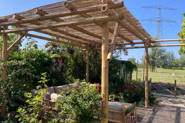 Bamboo Pergola + Bamboo Roof